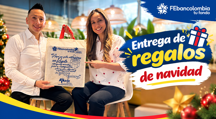 Entrega de regalos de Navidad